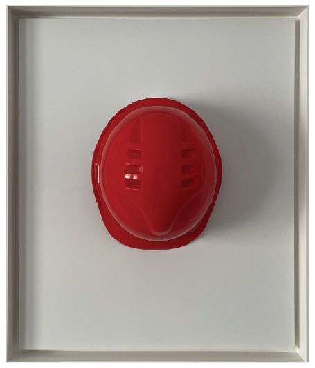 Safety Helmet in a Frame